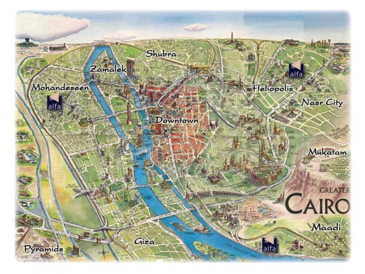 نقشه mohandeseen قاهره
