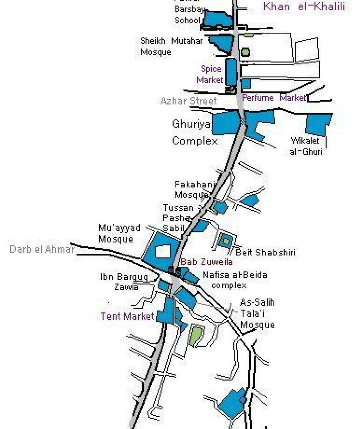 خان ال خلیلی بازار نقشه