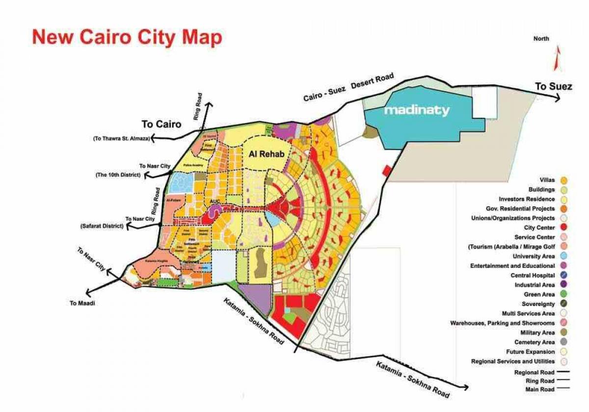 نقشه جدید شهر قاهره