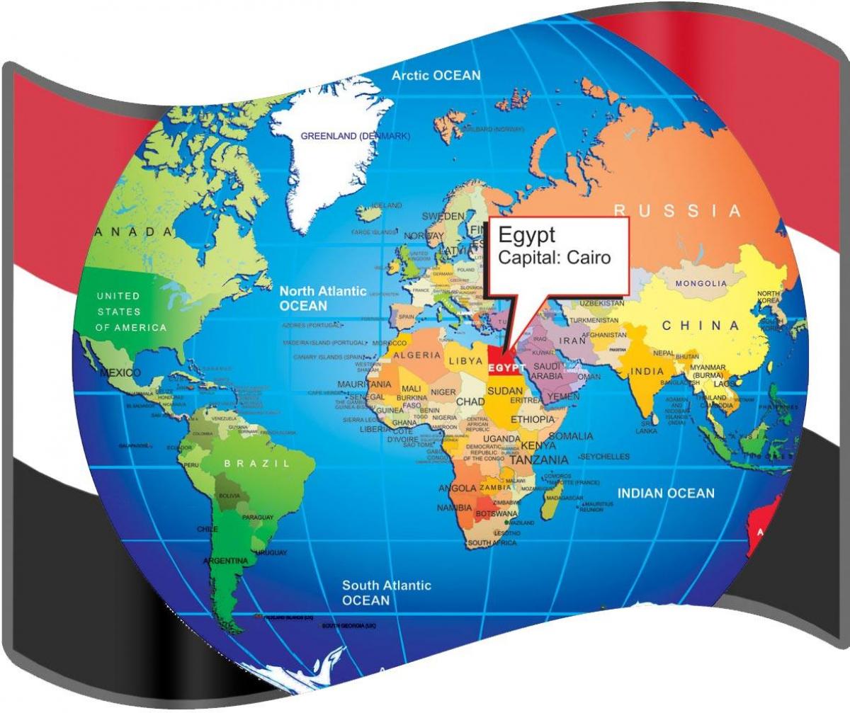 قاهره محل بر روی نقشه جهان