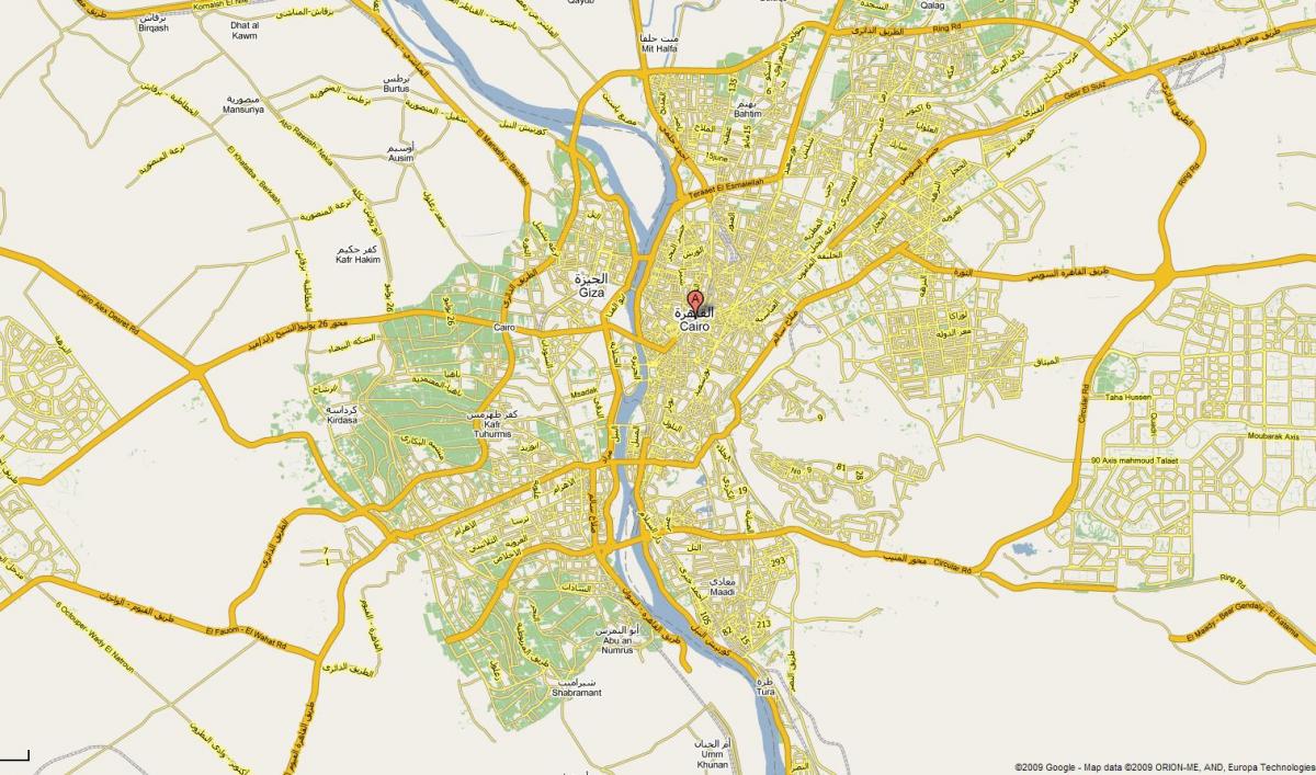 قاهره در نقشه