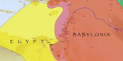 نقشه بابل و مصر